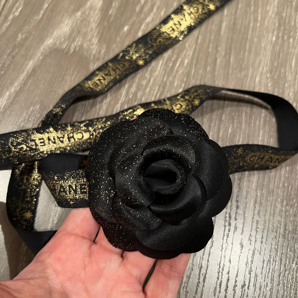 Limited Chanel Camellia Ribbon Set